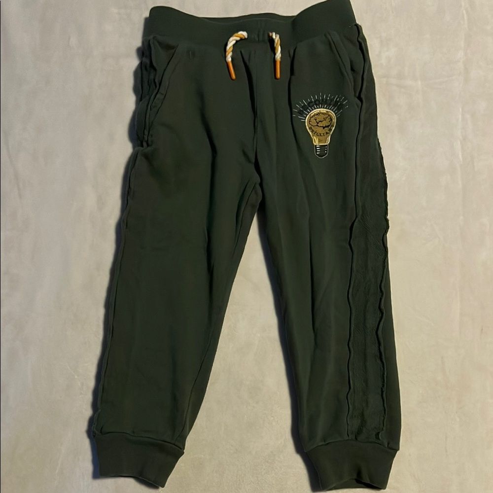 Peek Green Cotton Blend Joggers